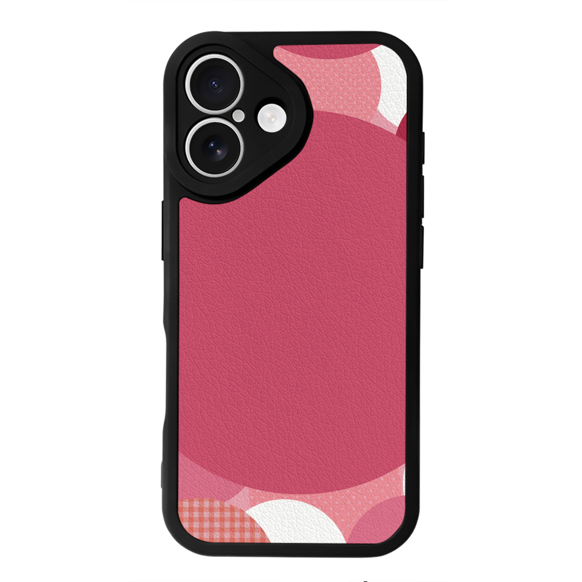 （画像用） Hello Kitty ハローキティ 【iPhone 16シリーズ対応】シリコンスマホケース（レザー調） 材質：シリコン